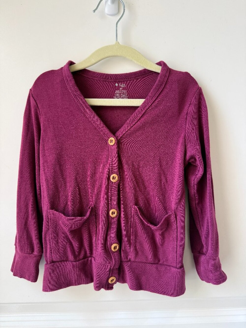 Kyte Baby - Bamboo Cardigan – Purple Berry/Plum